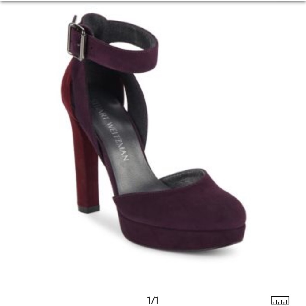 Stuart Weitzman Two Tone Strapping Pump